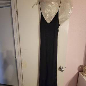 Black beaded gown